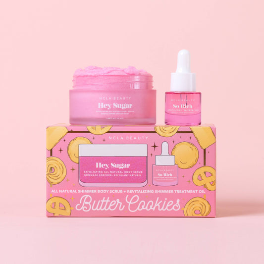 Butter Cookies Body Scrub + Treatment Oil Holiday Gift Set