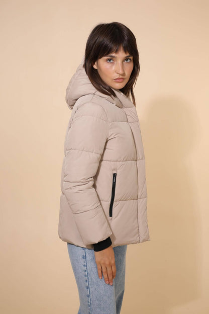 Short Hooded Puffer Jacket
