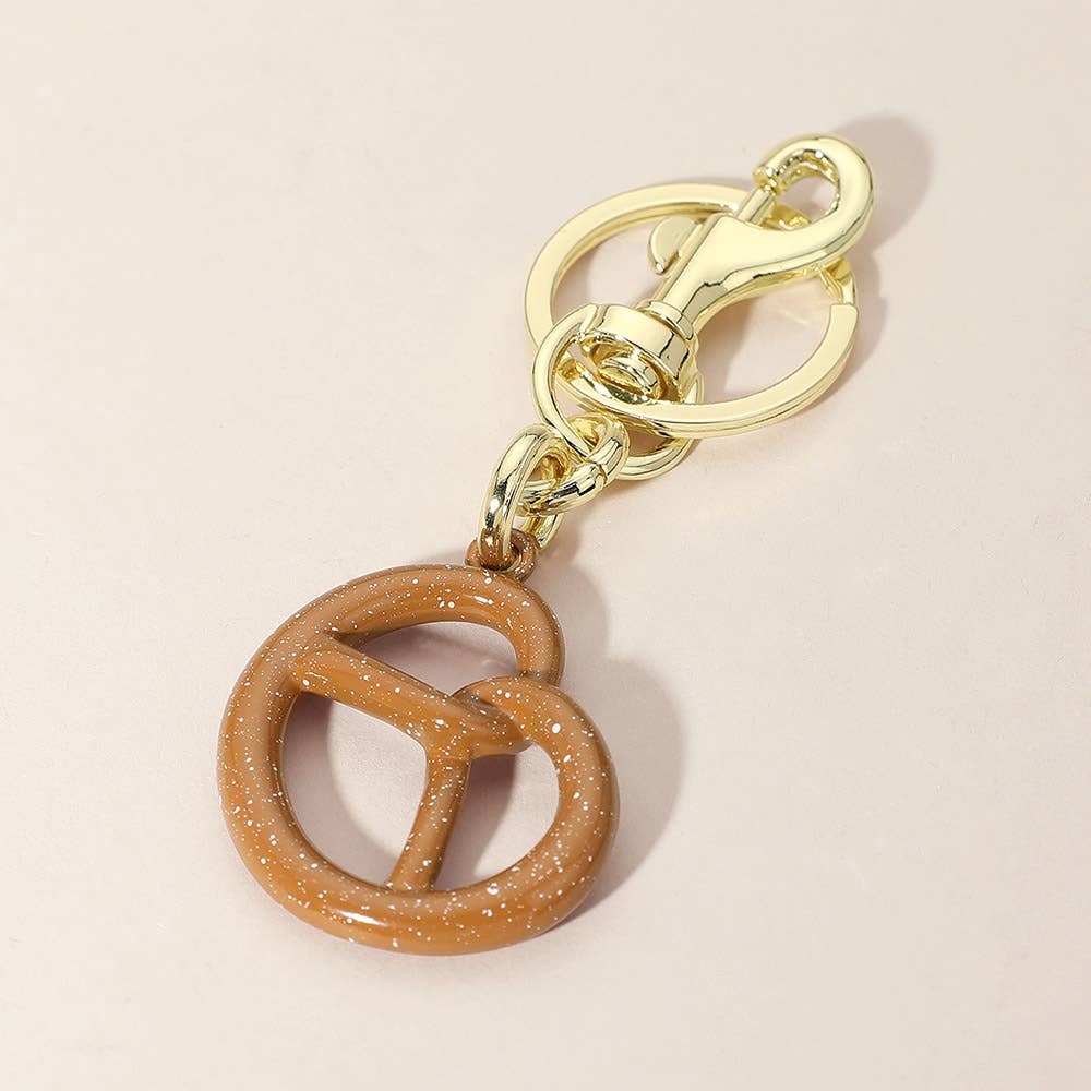 Pretzel Keychain / Bag Charm