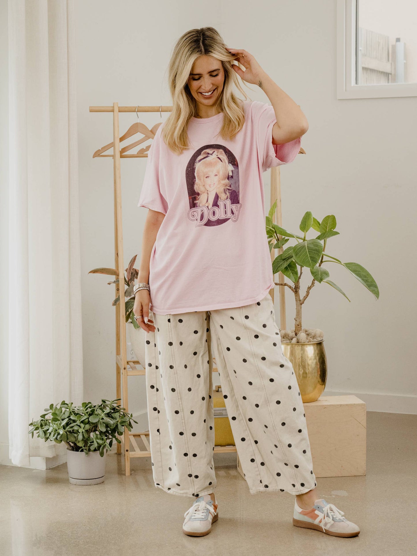 Dolly Parton Bow Pink Graphic Tee
