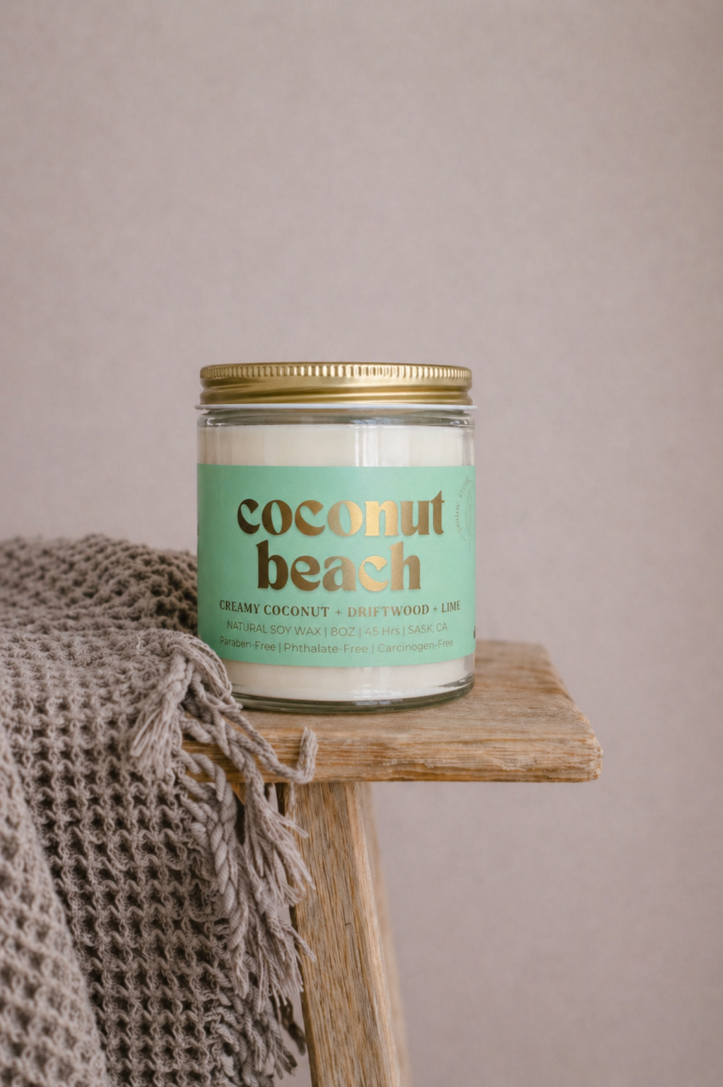 COCONUT BEACH | NON TOXIC SOY WAX CANDLE | SUMMER COLLECTION