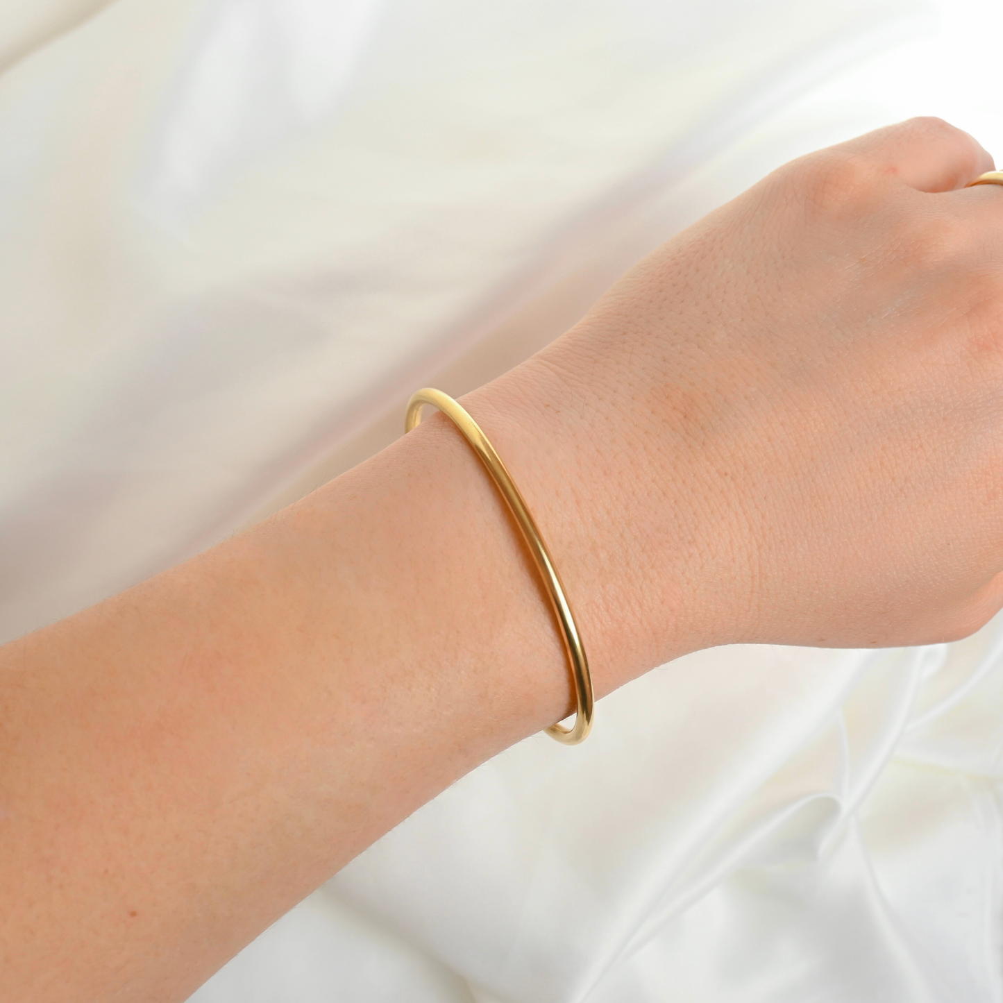 Slim Gold Cuff Bracelets - 3 piece set