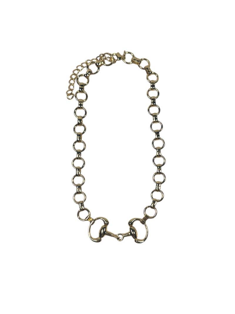 Chunky Equestrian Bit Chain Necklace