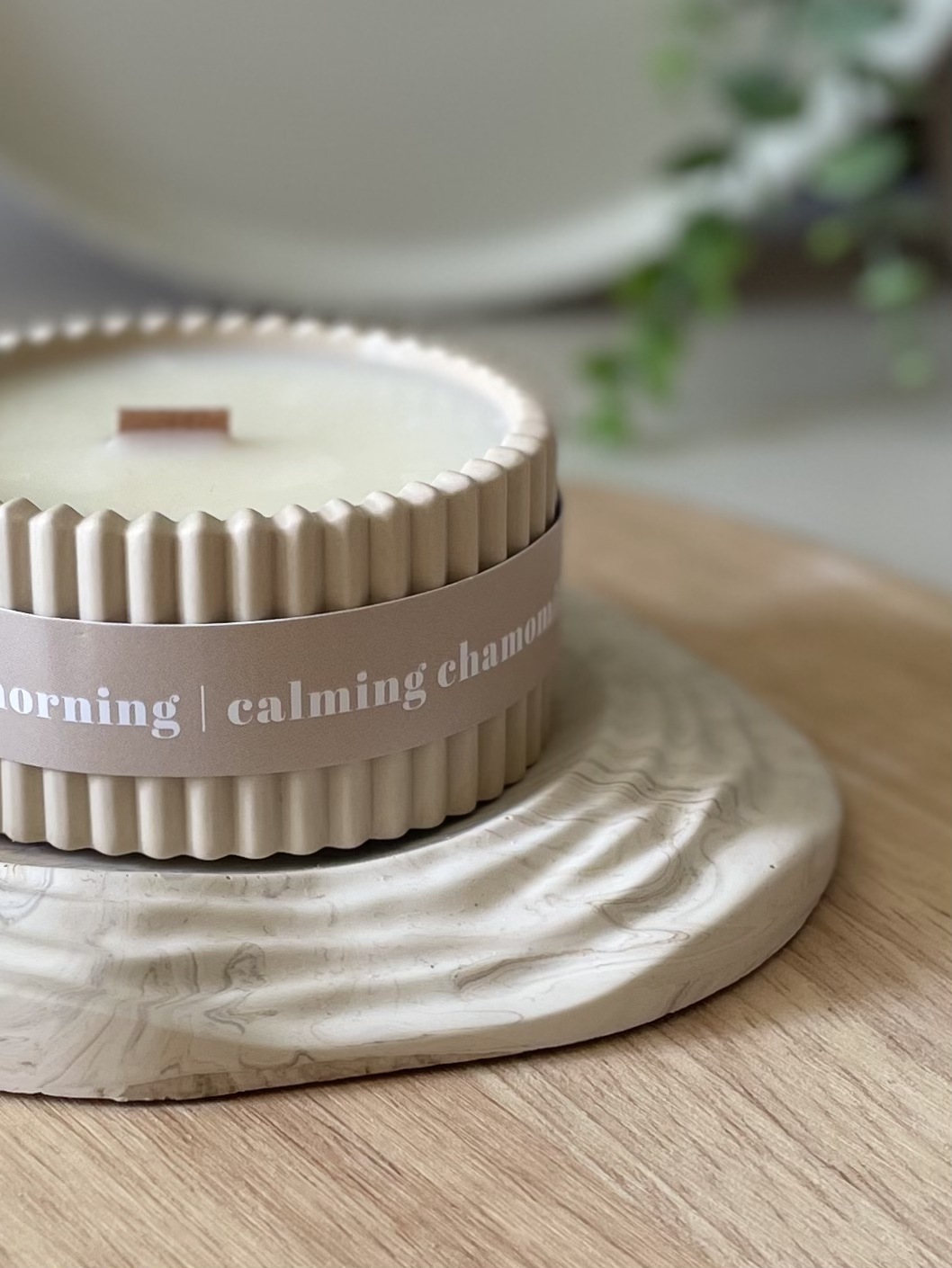 Luxury Chamomile Scented Soy Wax Candle