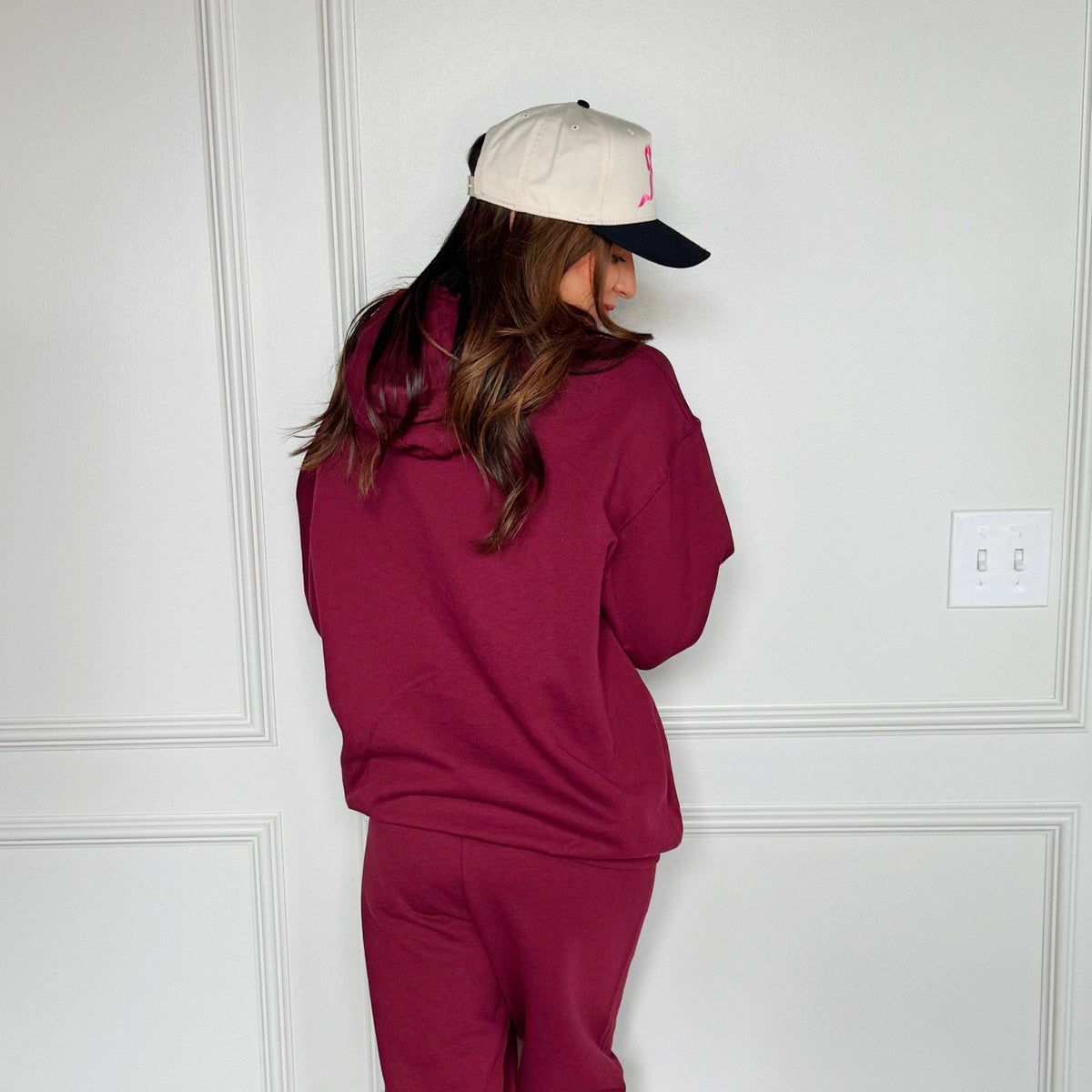 Puff Homebody Club Maroon Hoodie\Jogger set