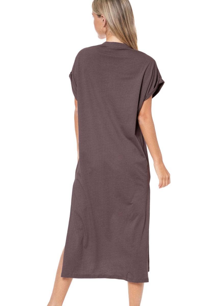 cowboy take me away shirt dress Cowboy Take Me Away Tee in Mocha Illume Boutique