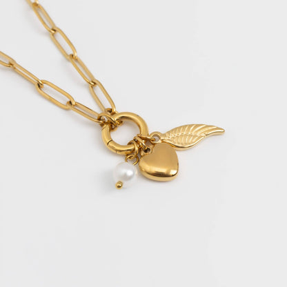 Angel Wing Interchangeable Charm Necklace