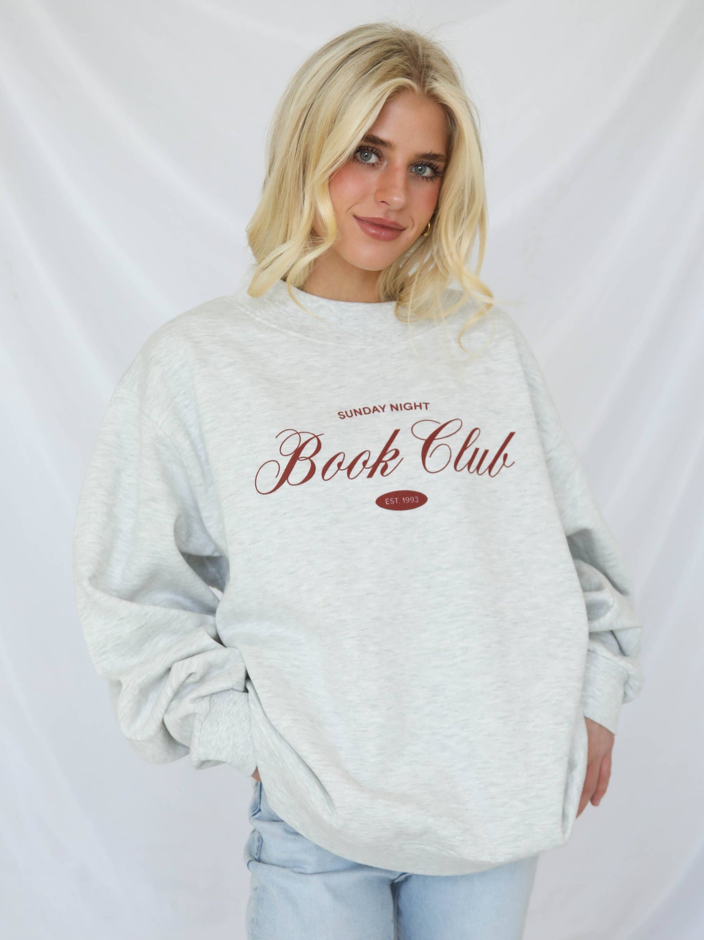 Sunday Night Book Club Mockneck