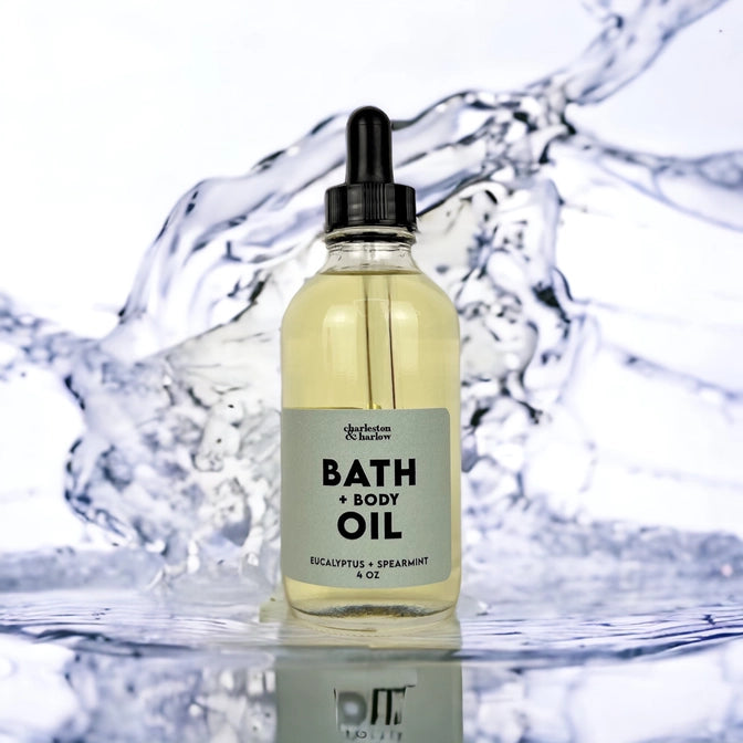 Bath + Body Oil + Eucalyptus + Spearmint