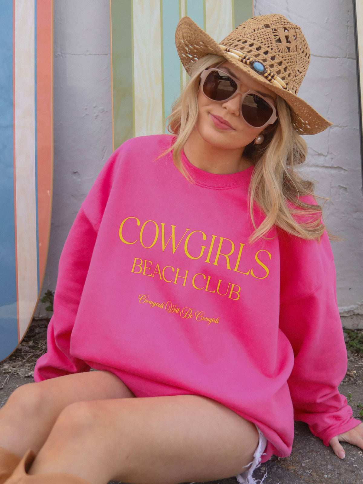 Cowgirls Beach Club Sweatshirt