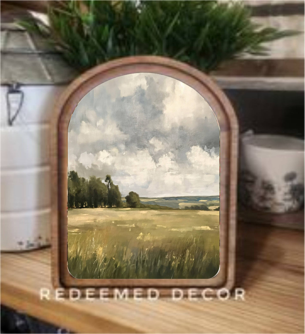 Arch Top Framed Art (6x8")