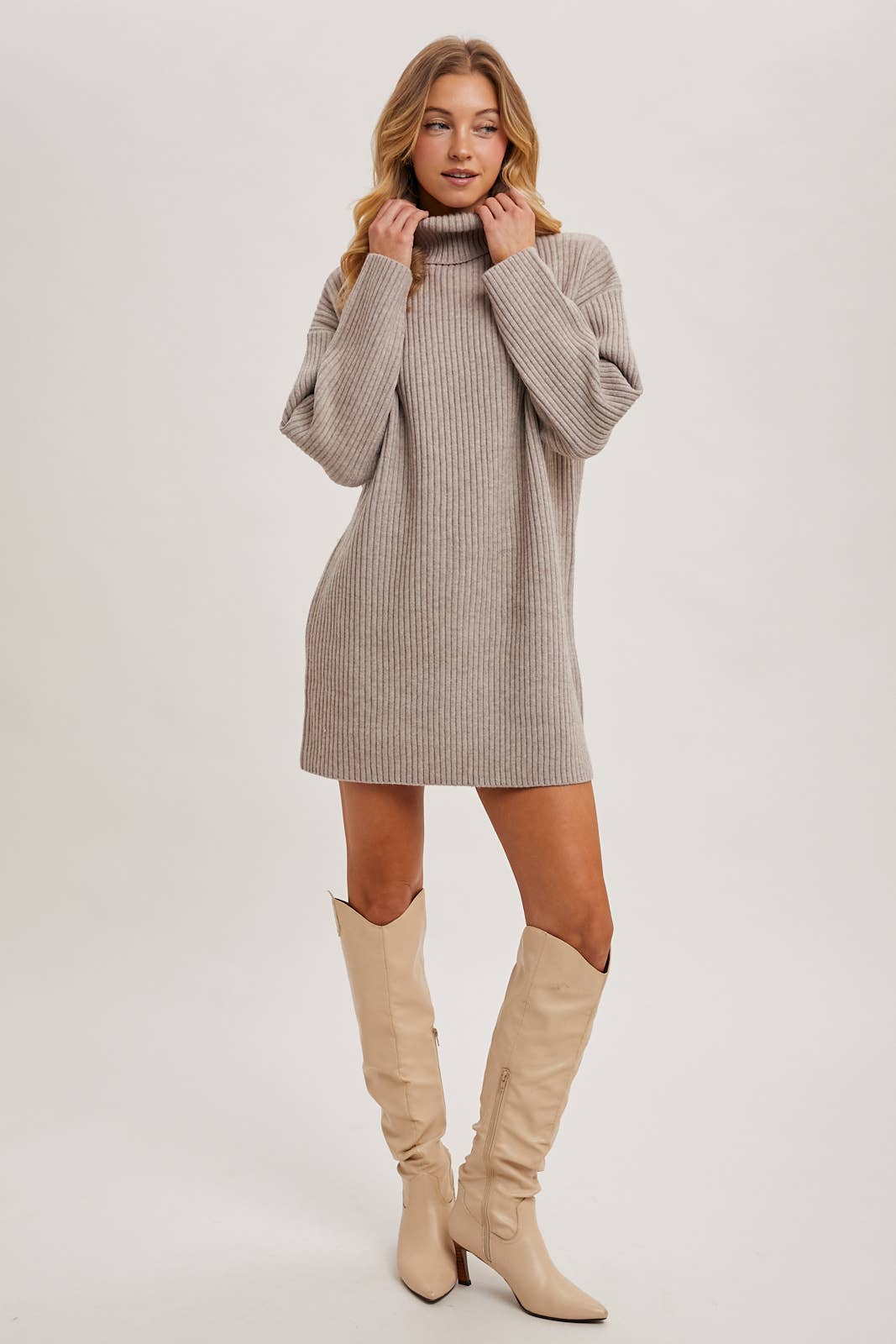 Turtleneck Sweater Dress