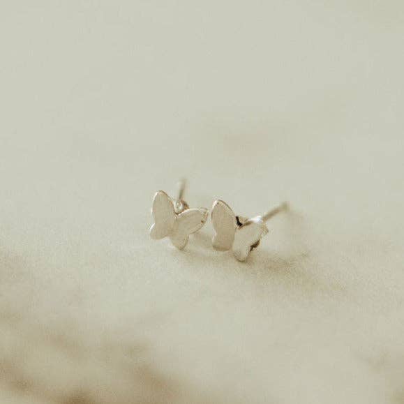 Butterfly Mini Studs: Gold