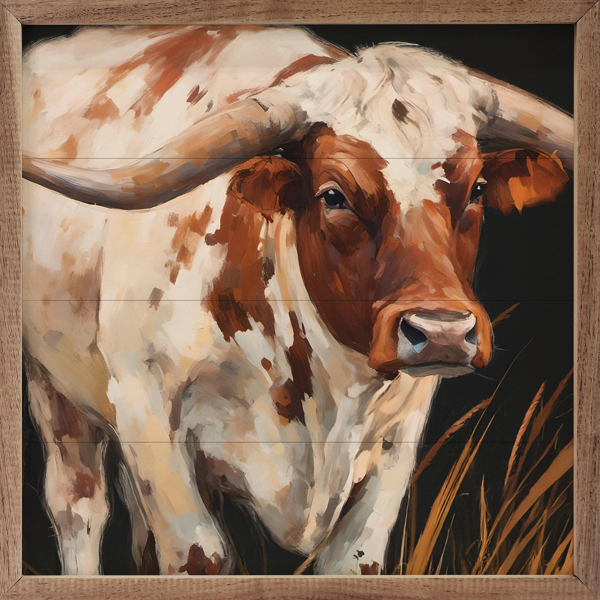 Brown And White Longhorn * Pick up only*