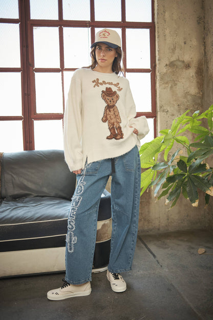 Oversized Teddy Bear Sweater