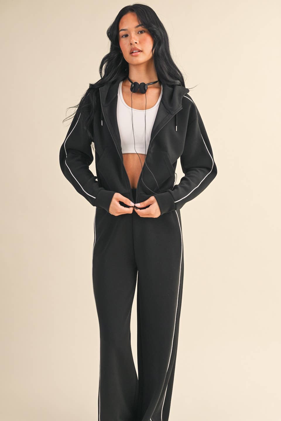 Contrast Stitch Activewear Set