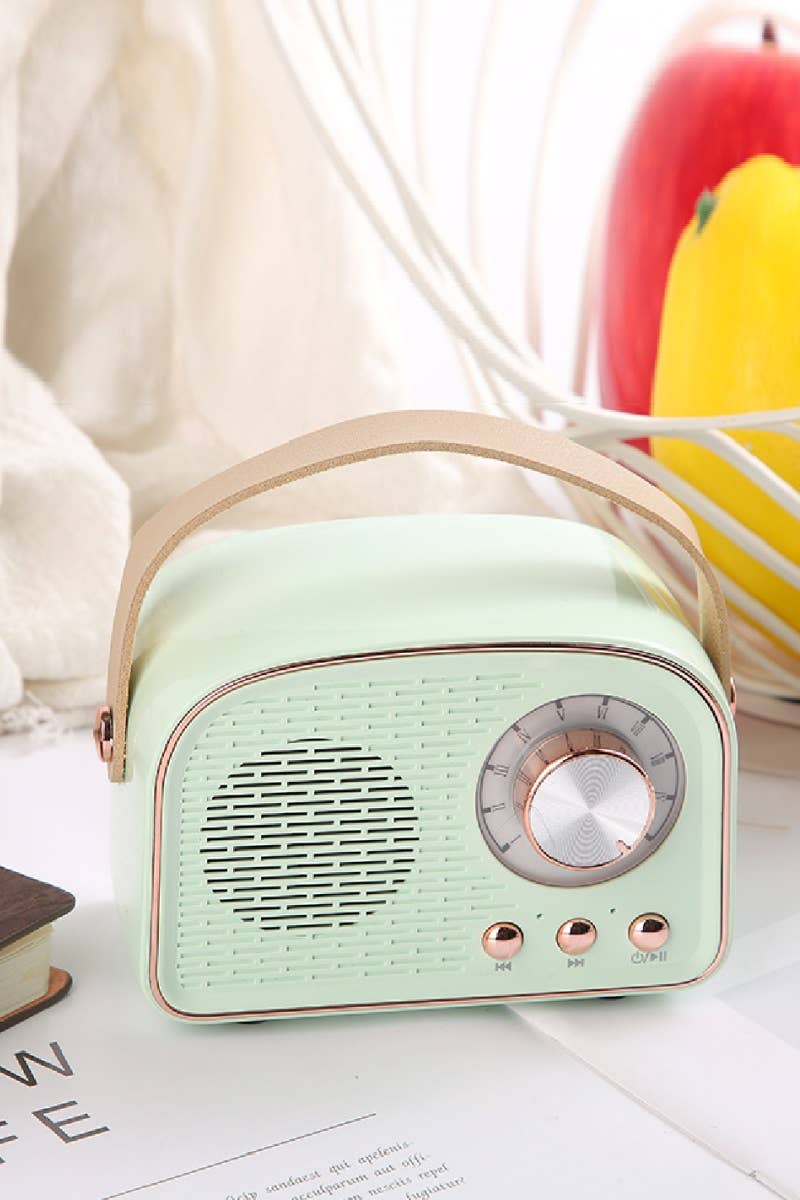 Mini Retro Fm Radio & Bluetooth Multifunction Speaker