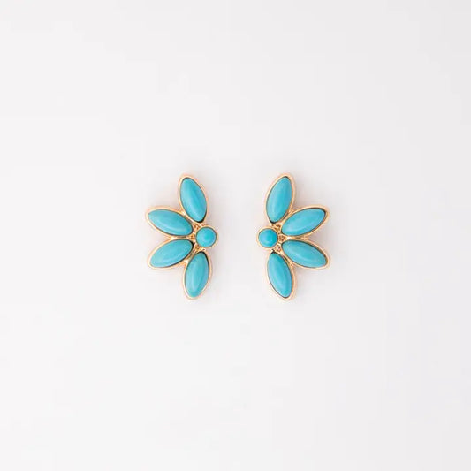 Dainty Half Flower Earrings