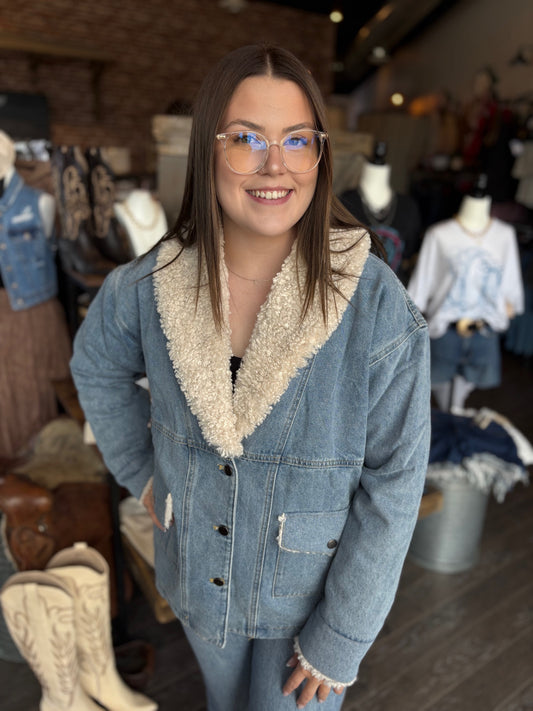 Sherpa Denim Jacket