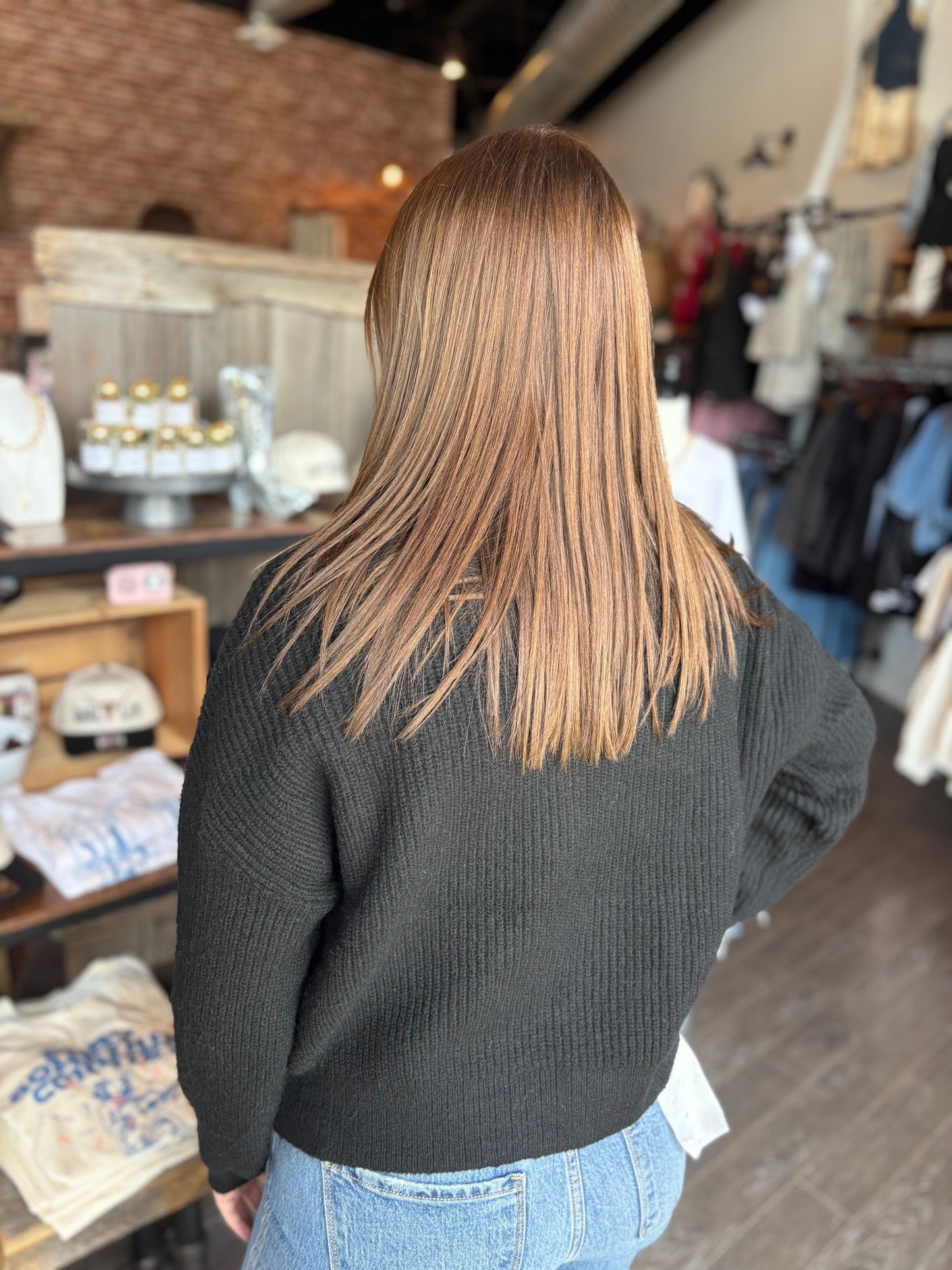 Front Zip Mock-Neck Cardigan