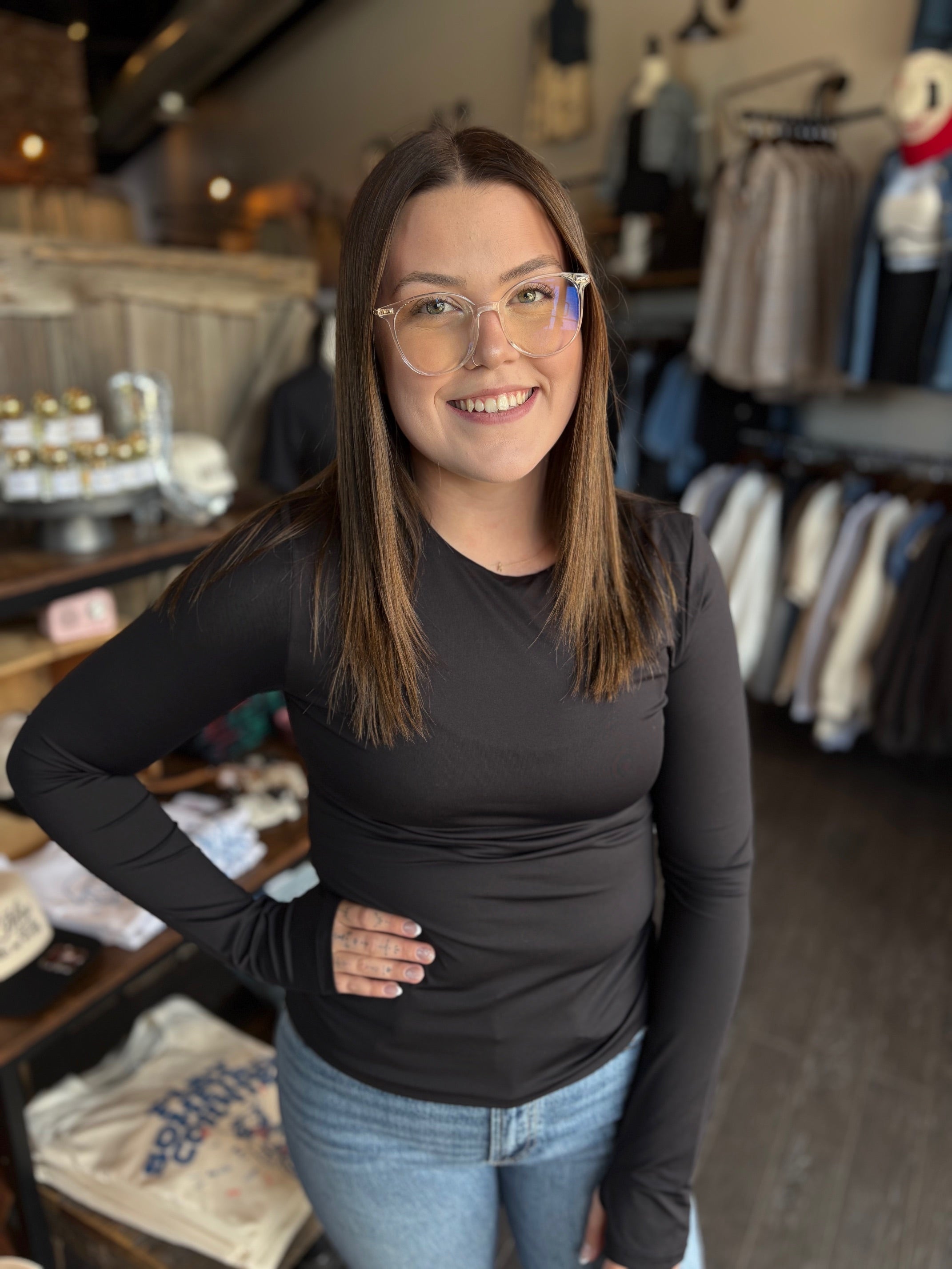 Second Skin Crewneck Long Sleeve – Rocket & Roo Boutique