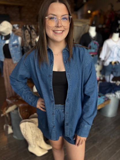 Dark Denim Boxer Short