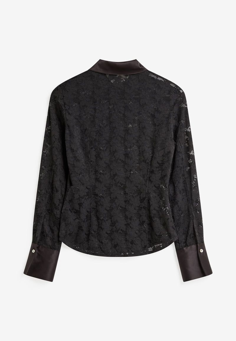 Collared Lace Shirt