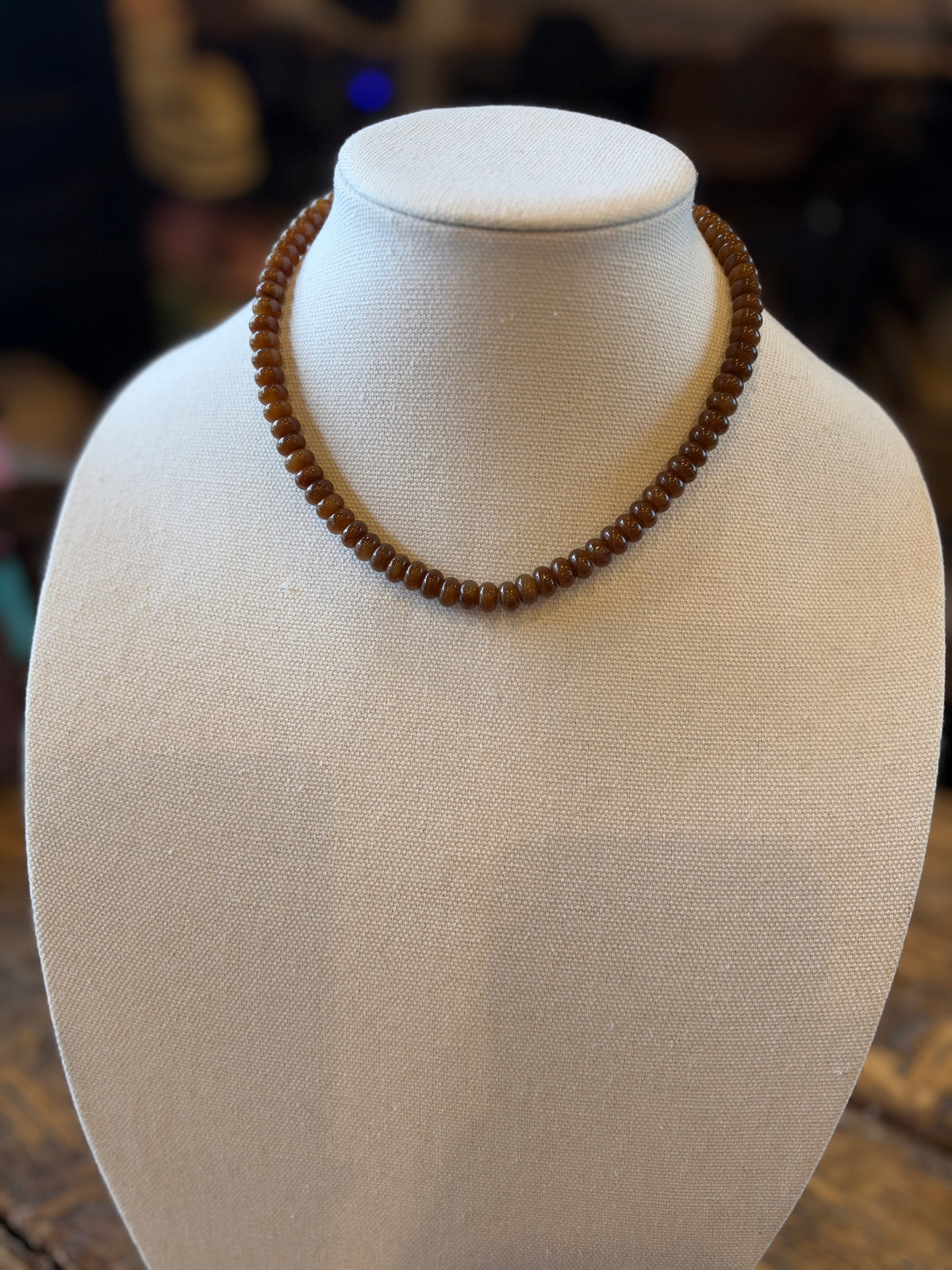 Brown Sugar Chunky Beaded Necklace