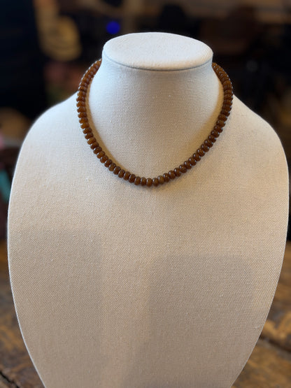 Brown Sugar Chunky Beaded Necklace