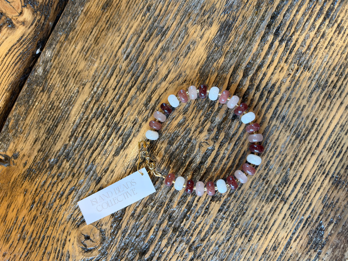 Brown Candy Chunky Beaded Bracelet