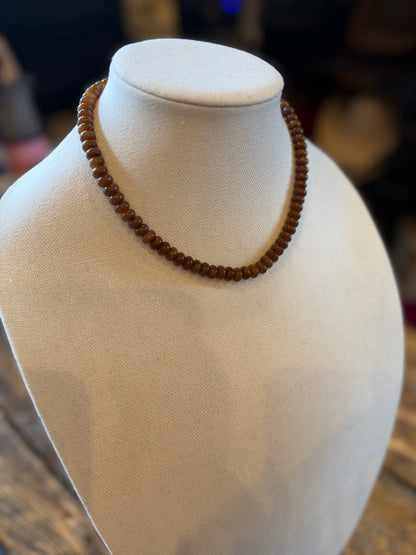 Brown Sugar Chunky Beaded Necklace