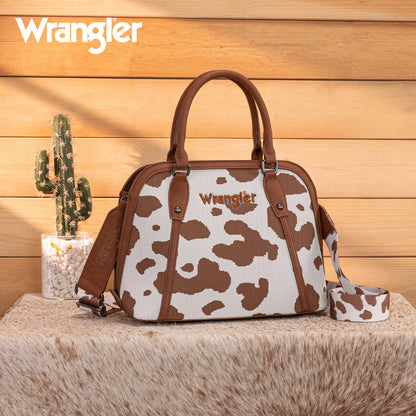 Wrangler Cow Print Satchel/ Crossbody
