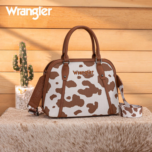 Wrangler Cow Print Satchel/ Crossbody