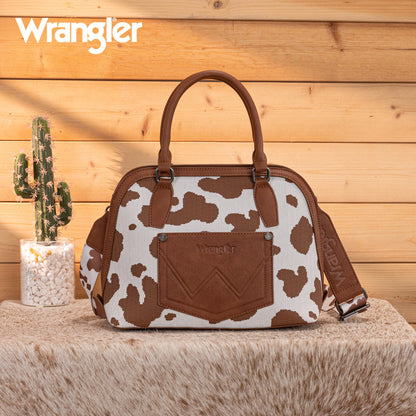 Wrangler Cow Print Satchel/ Crossbody