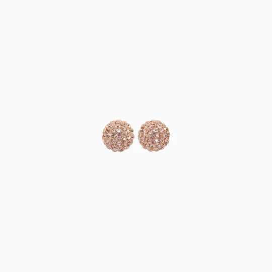 Hillberg & Berk Rose Gold 10mm Sparkle Ball™ Stud Earrings