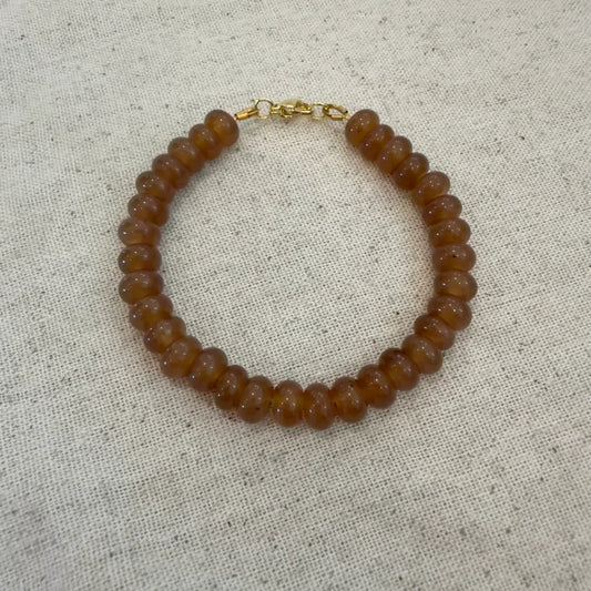 Spiced Tea Chunky Beaded Bracelet