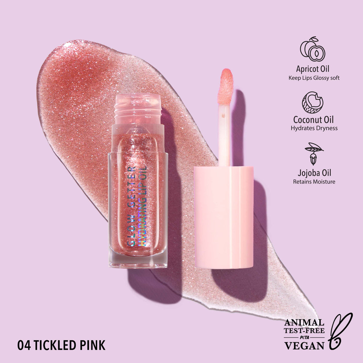 Glow Getter Hydrating Lip Oil (Tickled Pink)