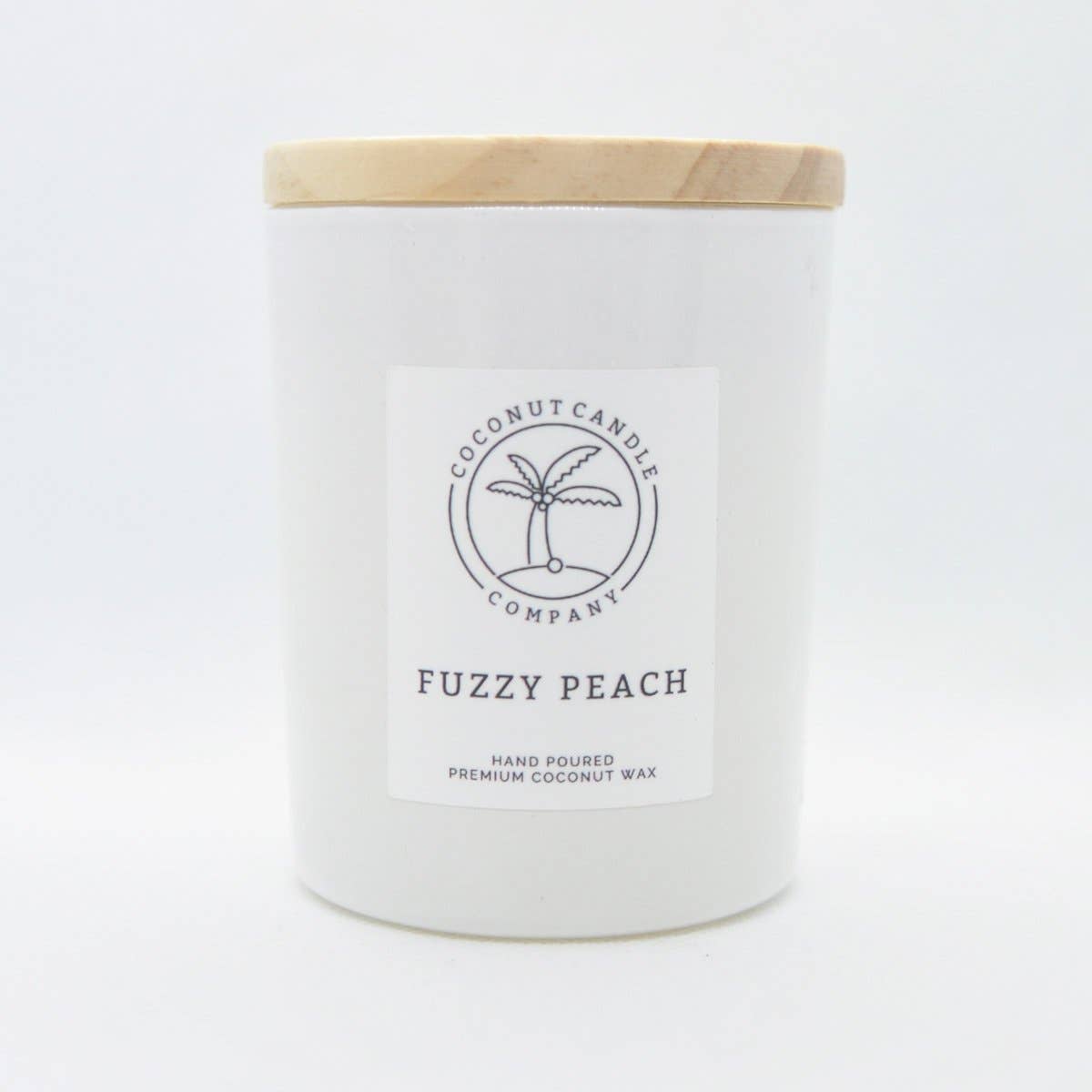Fuzzy Peach candle: 6oz Glass Jar