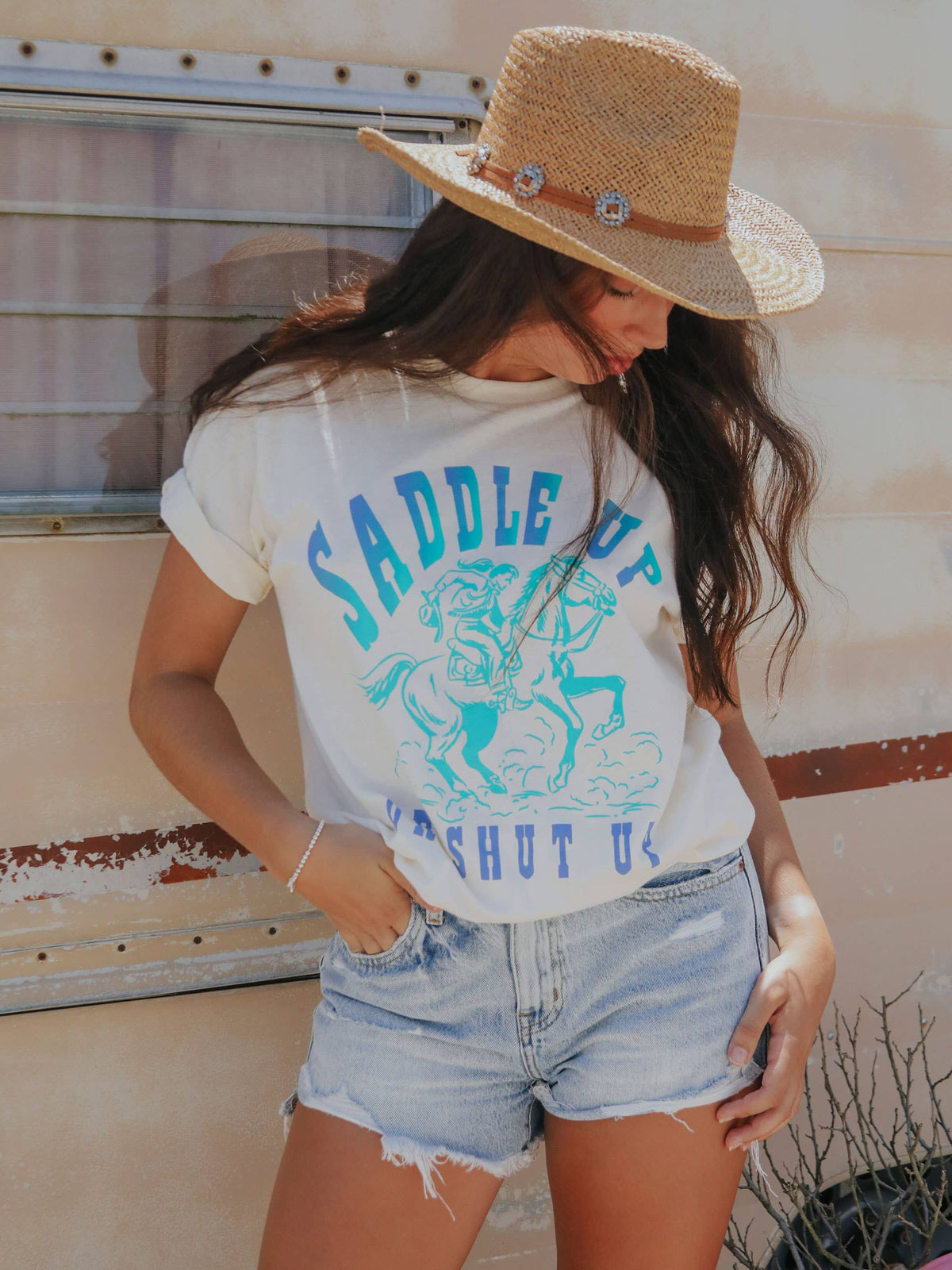 Saddle Up or Shut Up Graphic T-shirt by Charlie southern