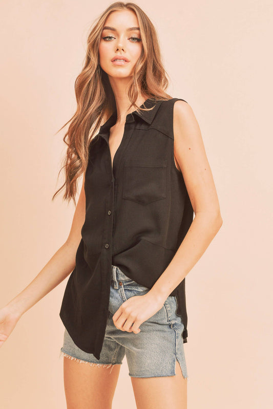 The Jackson Top Black